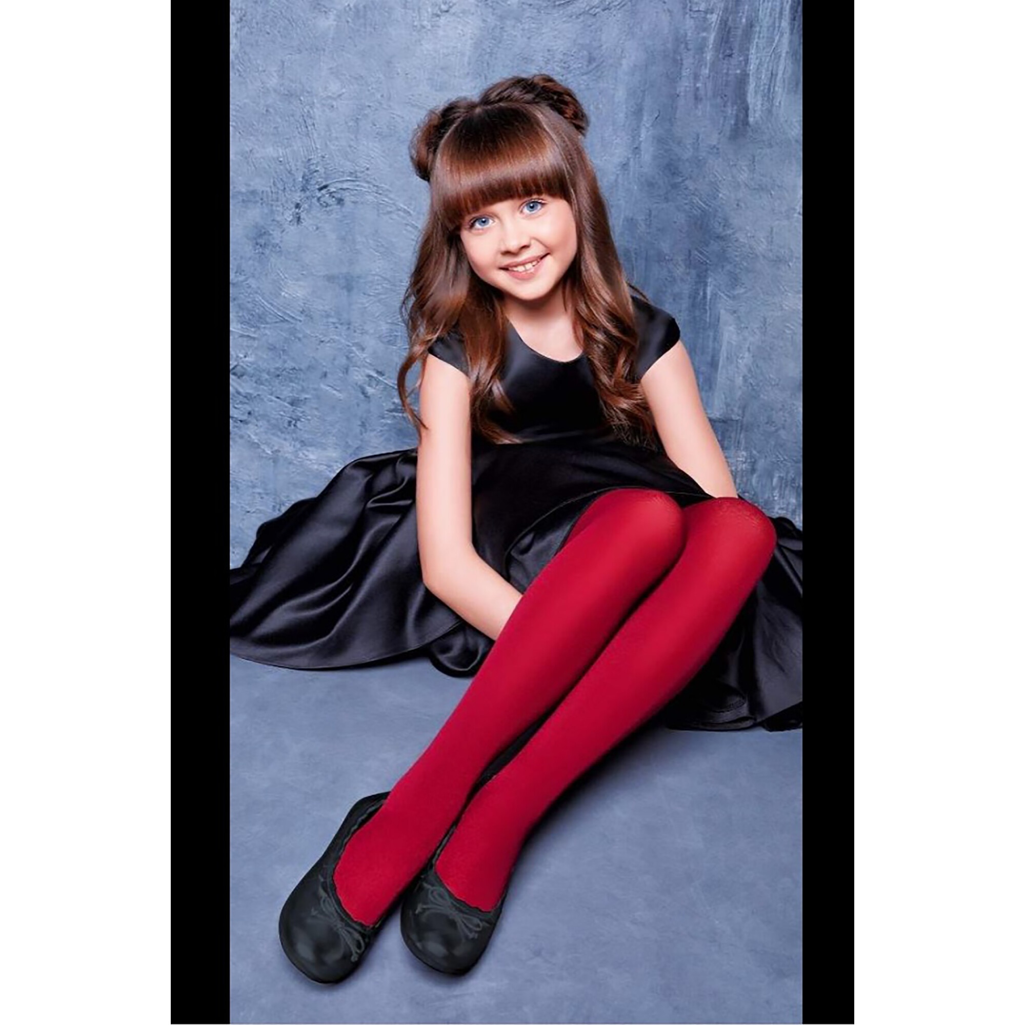 Dres pentru copii, Giulia, Betty, 80 DEN, Poliamida/Elastan, Rosu