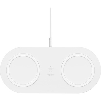 Incarcator wireless dual Belkin, 2x10W, White Incarcator wireless dual Belkin, 2x10W, White