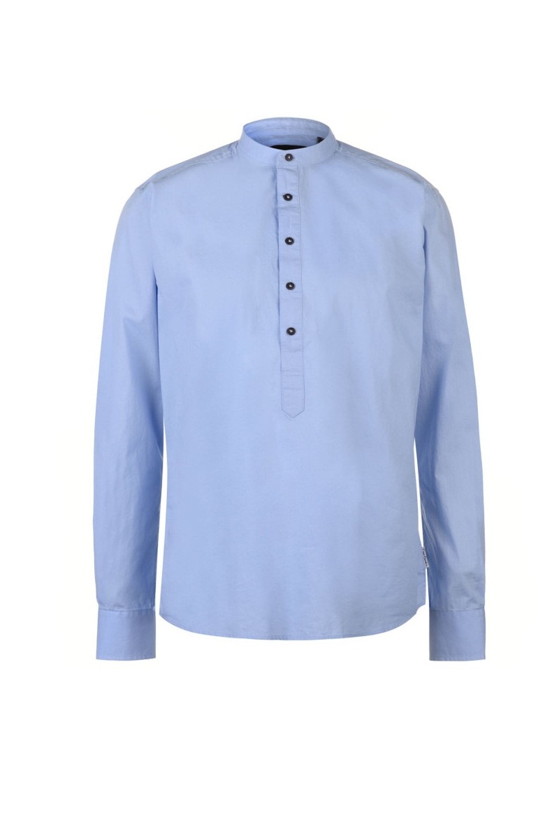 Camasa barbati, Pierre Cardin Plack, Bumbac, M EU, Albastru deschis