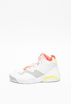 Puma, Pantofi sport mid-high Source Buzzer, Alb/Verde neon, 7 Puma, Pantofi sport mid-high Source Buzzer, Alb/Verde neon, 7