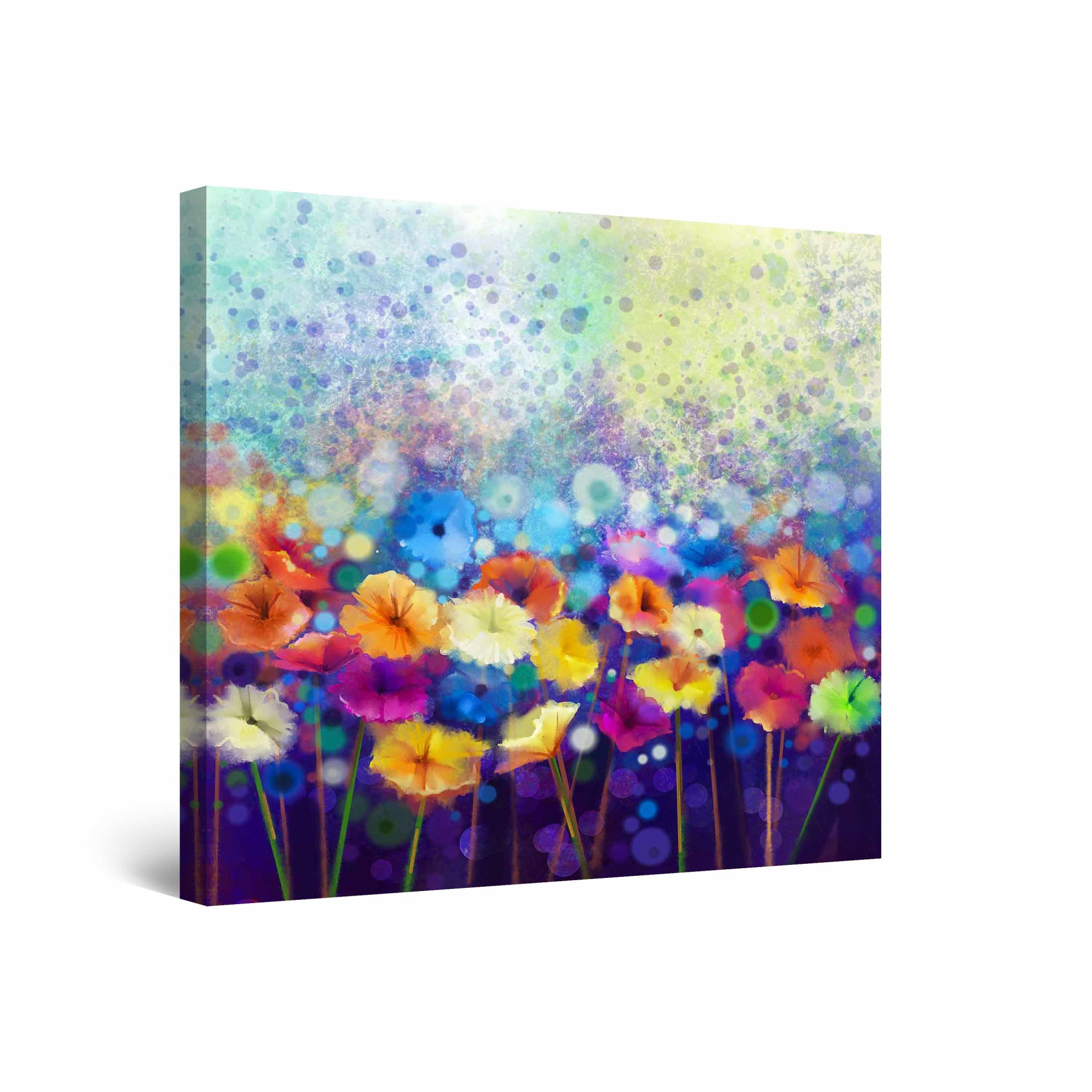 Tablou DualView Startonight Camp cu Flori, luminos in intuneric, 60 cm x 60 cm