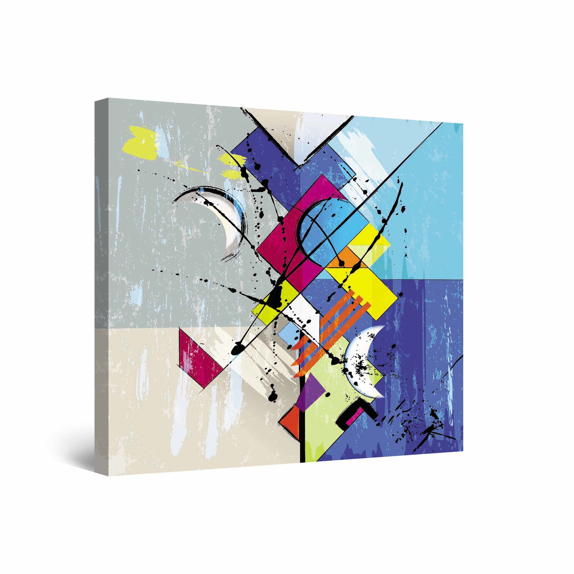 Tablou DualView Startonight Forme Abstracte, luminos in intuneric, 60 cm x 60 cm