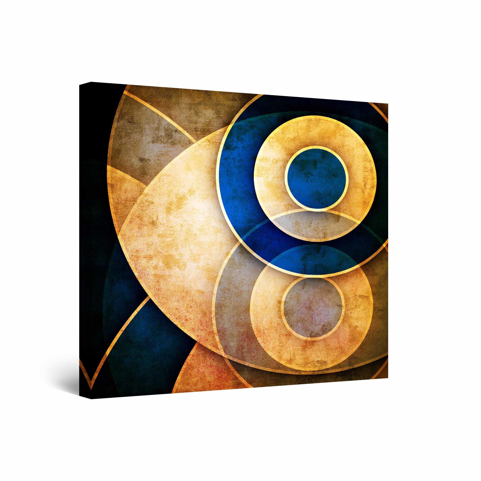 Tablou DualView Startonight Cercuri, luminos in intuneric, 80 cm x 80 cm