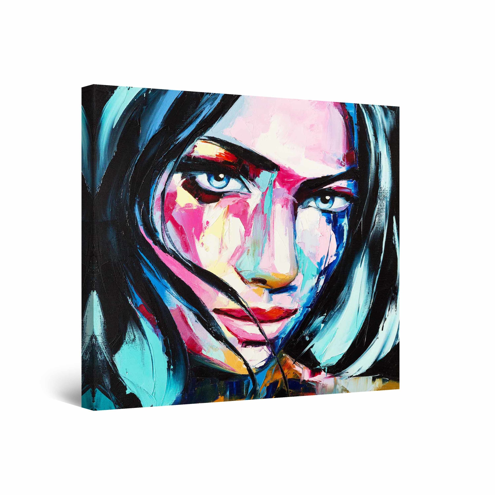 Tablou DualView Startonight Portret Multicolor, luminos in intuneric, 30 cm x 30 cm
