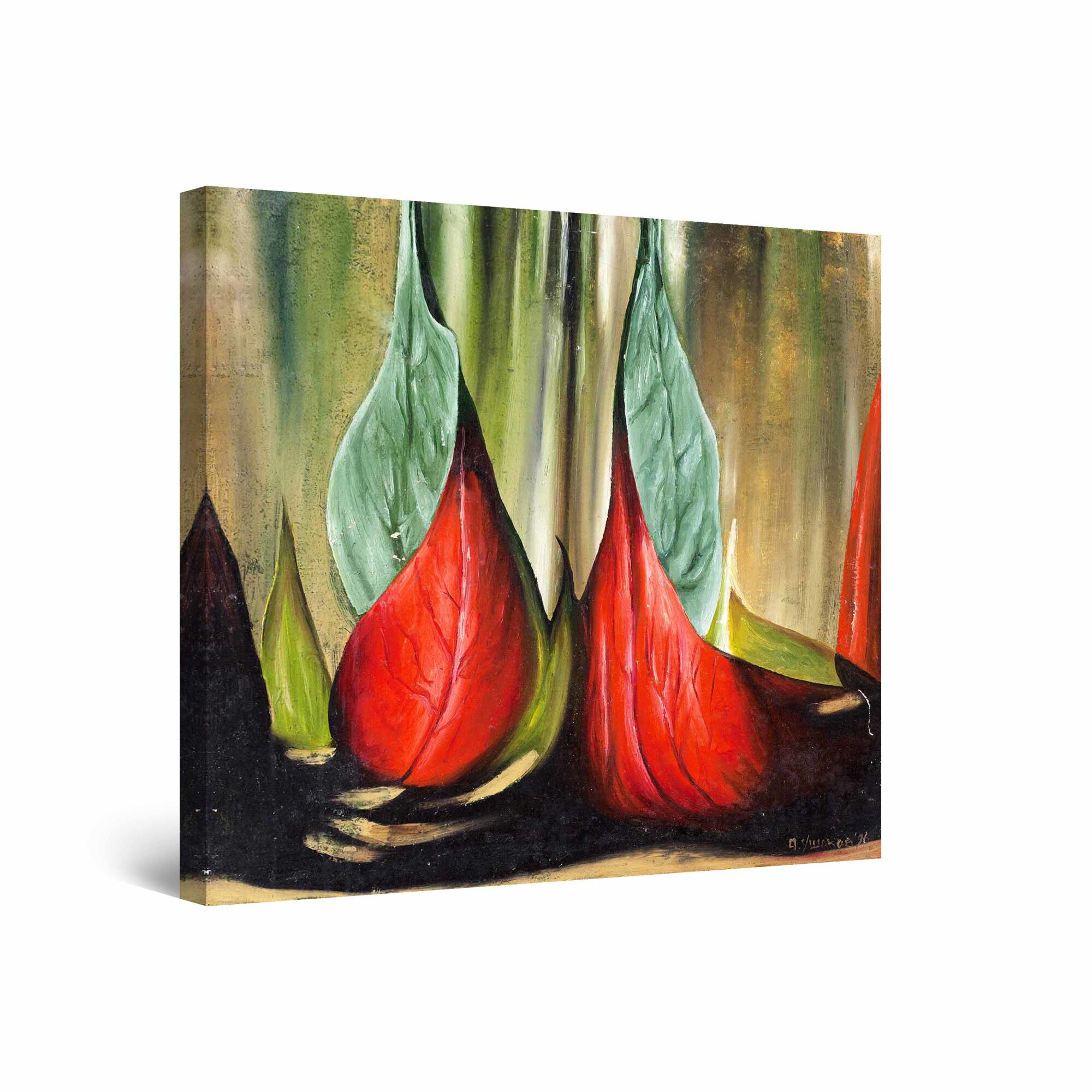 Tablou DualView Startonight Flori Exotice, luminos in intuneric, 40 cm x 40 cm