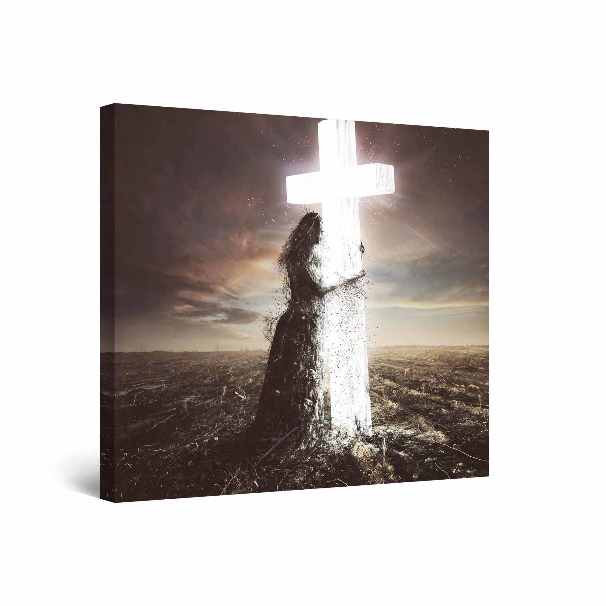 Tablou DualView Startonight Simboluri si Mister, luminos in intuneric, 40 cm x 40 cm