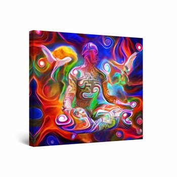 Tablou DualView Startonight Meditatie I, luminos in intuneric, 30 cm x 30 cm Tablou DualView Startonight Meditatie I, luminos in intuneric, 30 cm x 30 cm
