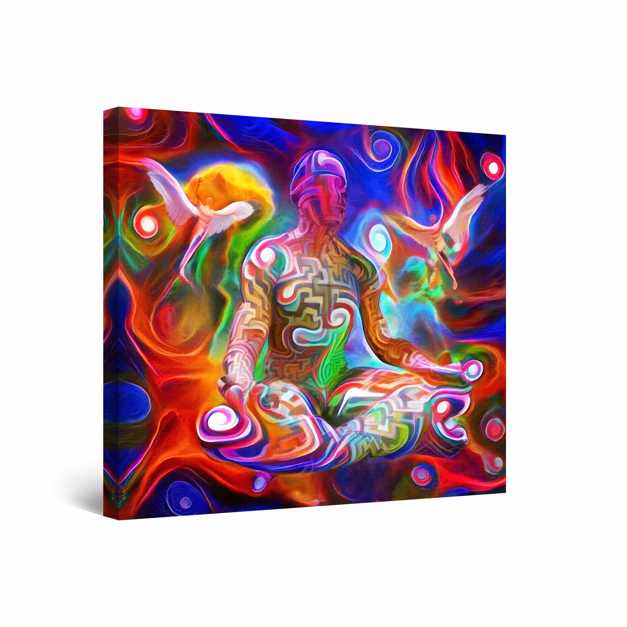 Tablou DualView Startonight Meditatie II, luminos in intuneric, 80 cm x 80 cm