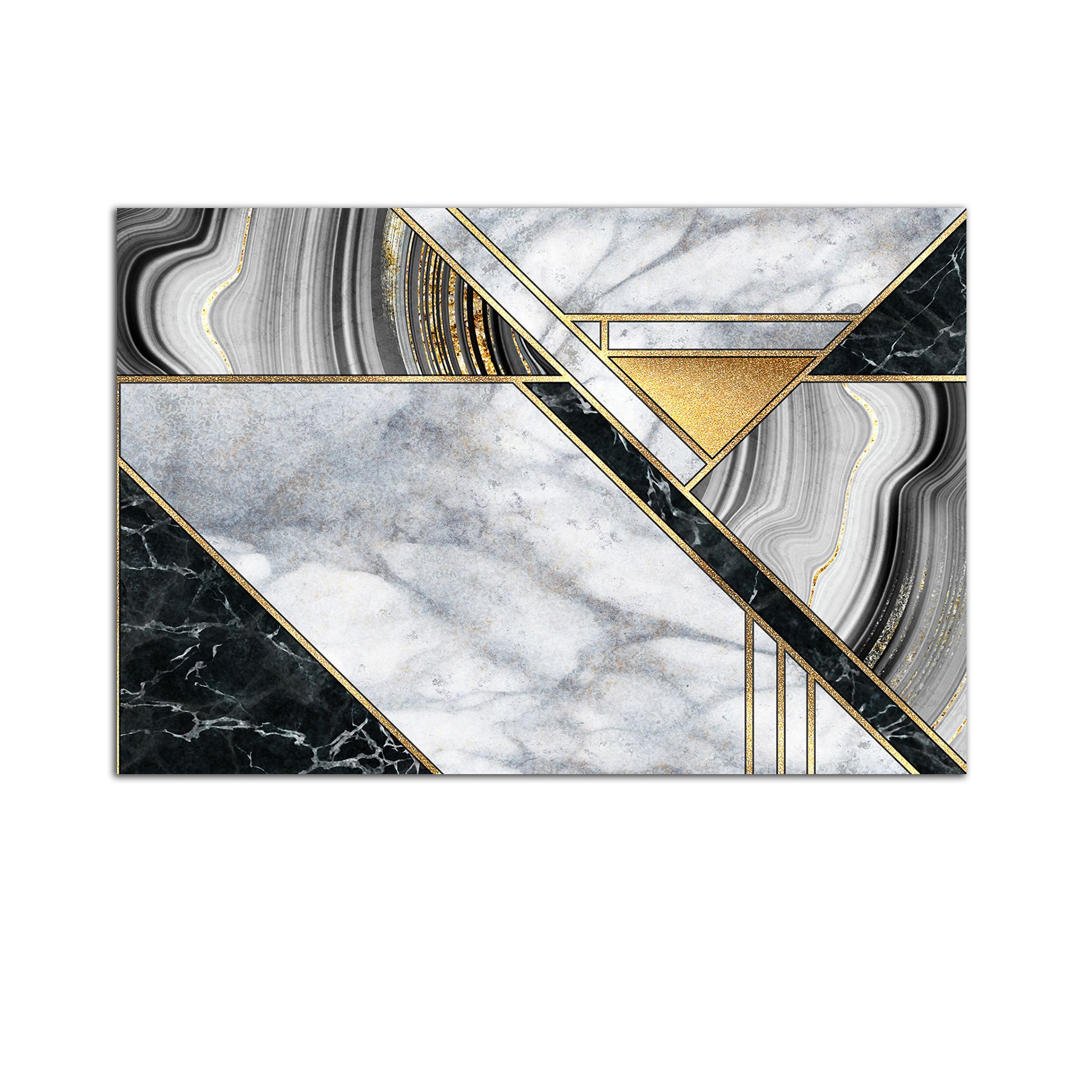 Tablou Startonight pe sticla acrilica Insertii in Marmura, luminos in intuneric, 90 cm x 60 cm