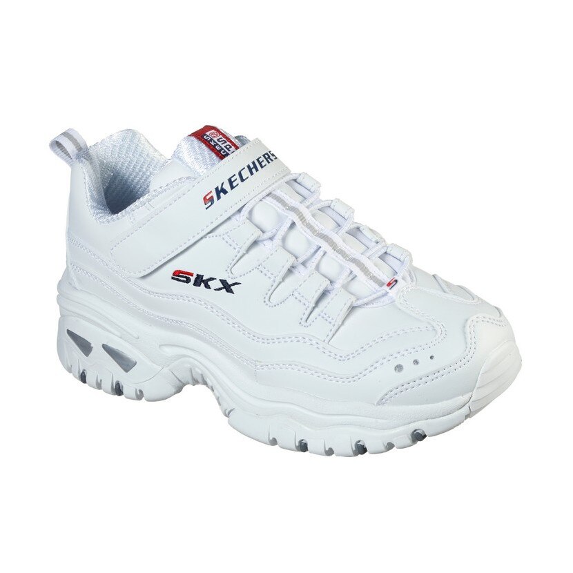 Pantofi sport Energy, Skechers, Alb, Alb