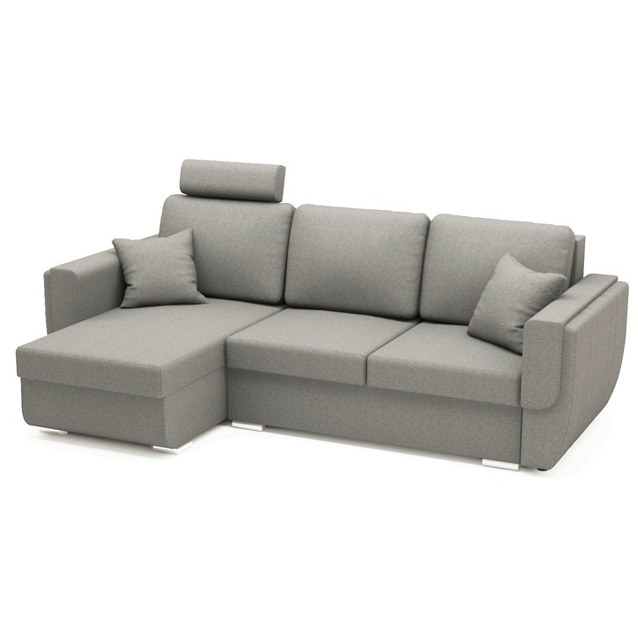 Coltar extensibil, reversibil Tony Plus Silver, 250 x 140 x 90 cm