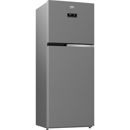 Frigider cu doua usi Beko RDNT401E30ZXBN, 375 l, Clasa A++, NeoFrost Dual Cooling, HarvestFresh, Display touch, No Frost Freezer, H 172 cm, Argintiu