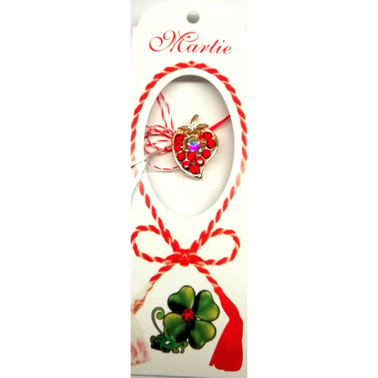 Martisor brosa metal si pietricele