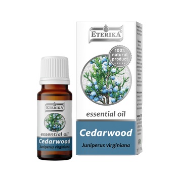 Ulei esential de Cedru, Eterika, 10 ml Ulei esential de Cedru, Eterika, 10 ml