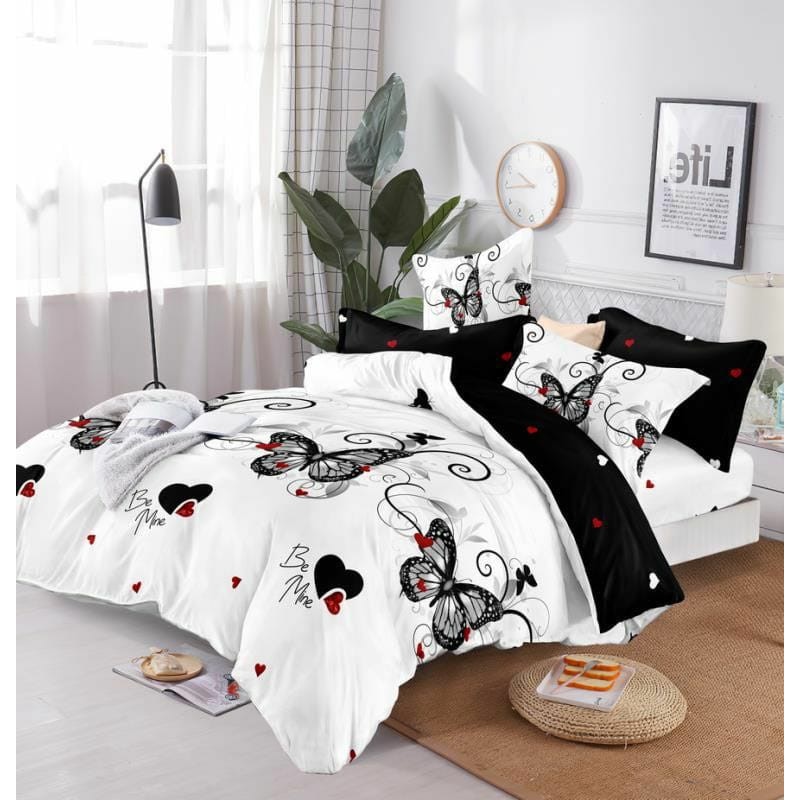 Lenjerie pat dublu cocolino , 4 piese, Ralex Pucioasa, Be Mine