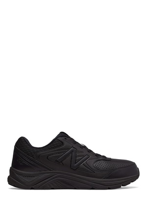 New Balance, Pantofi sport cu detalii din piele 840v2, Negru, 7.5 - eMAG.ro