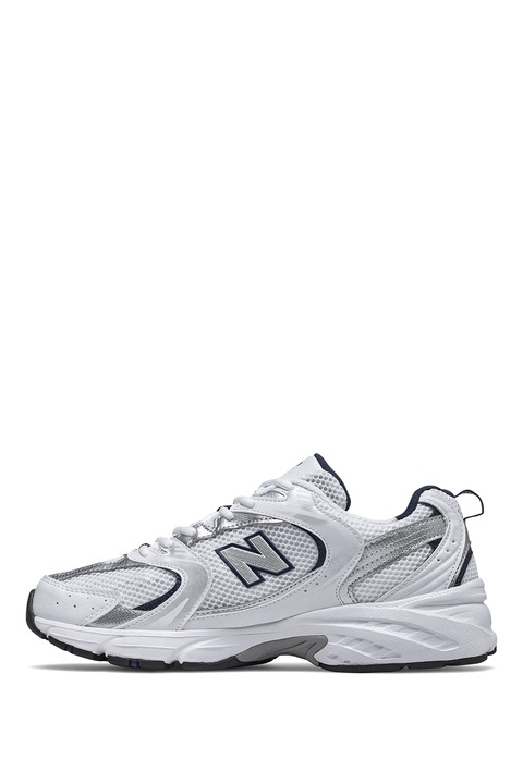 New Balance, Pantofi sport din plasa cu insertii din piele ecologica 530