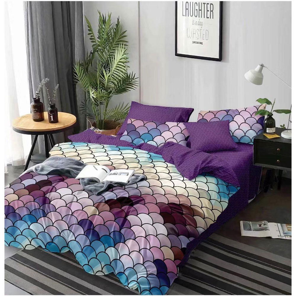 Lenjerie de Pat din Finet Satinat, Sonia Home, 6 Piese, Pat 2 persoane, E40-03