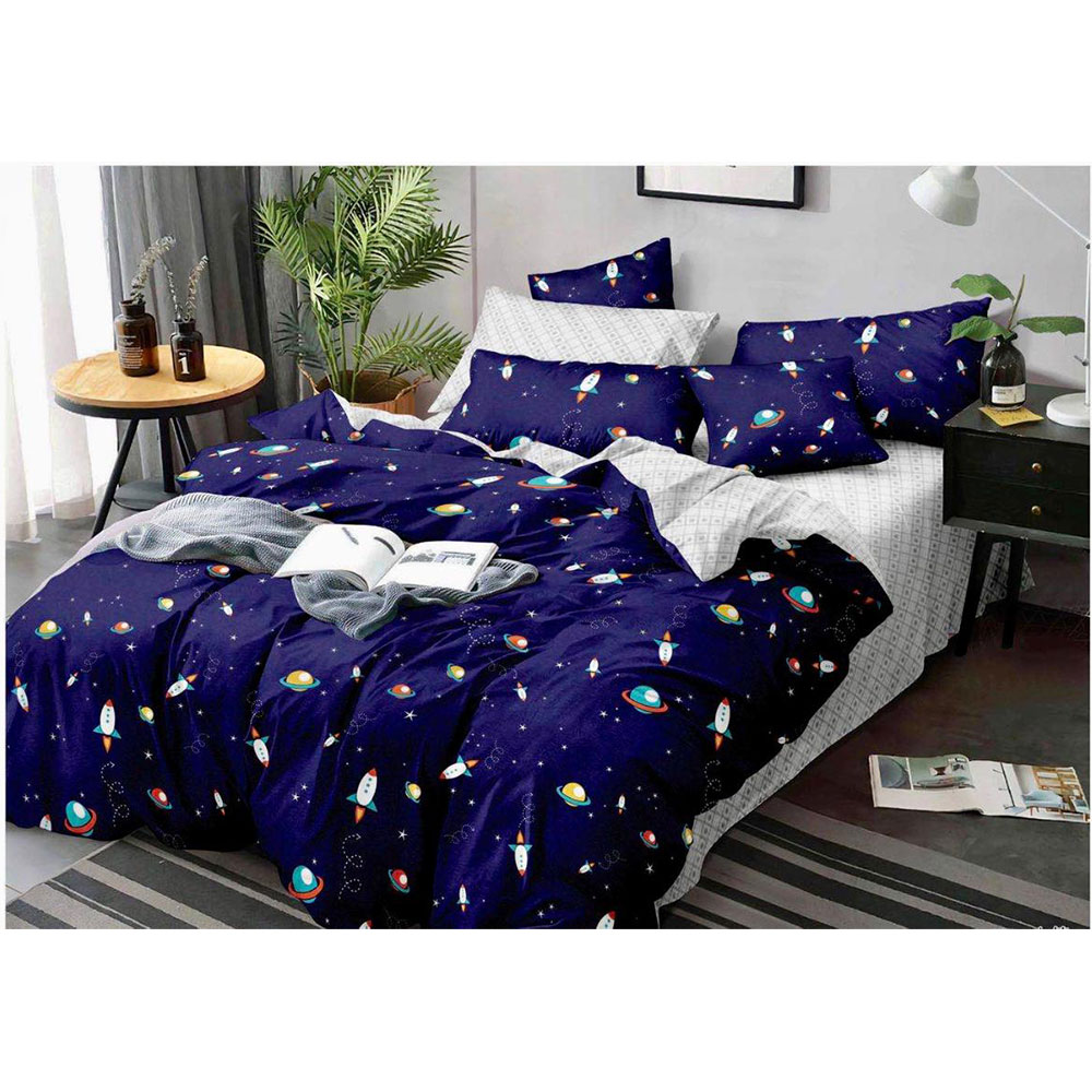 Lenjerie de Pat din Finet Satinat, Sonia Home, 6 Piese, Pat 2 persoane, E40-20