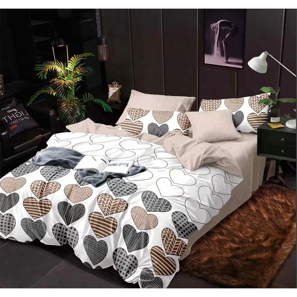 Lenjerie de Pat din Finet Satinat, Sonia Home, 6 Piese, Pat 2 persoane, E40-11