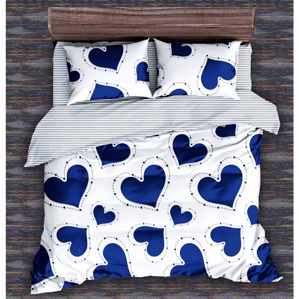 Lenjerie de Pat din Finet Satinat, Sonia Home, 6 Piese, Pat 2 persoane, E40-27