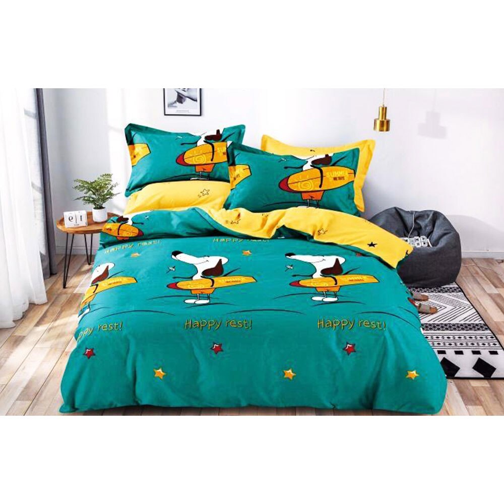 Lenjerie de Pat din Finet Satinat, Sonia Home, 6 Piese, Pat 2 persoane, E40-25