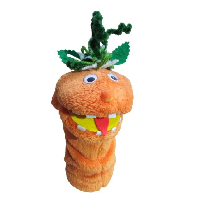 Papusa de mana Dovleac, portocaliu, 30 cm