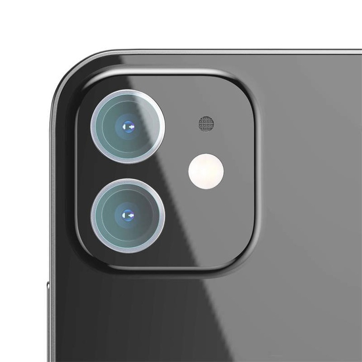 2 db lencsevédő fólia készlet 0,25 mm Baseus iPhone 12 / iPhone 12 Mini készülékhez