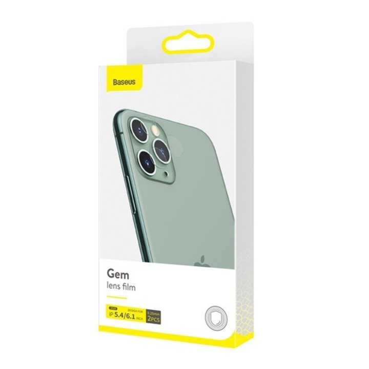 Baseus iPhone 12 mini Camera lens 0.25mm Gem Protective Film (2pcs Pack) Transparent (SGAPIPH54N-JT02) (SGAPIPH54N-JT02)