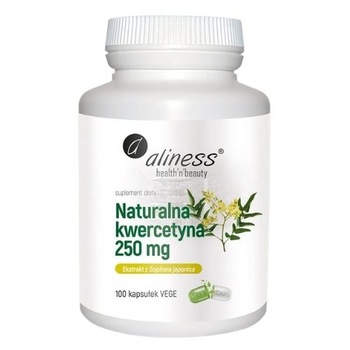 Supliment alimentar Aliness Quercetin natural 250mg, 100 Capsule Supliment alimentar Aliness Quercetin natural 250mg, 100 Capsule