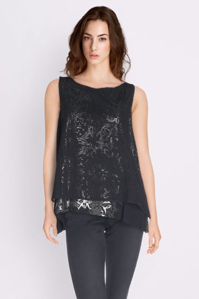 Bluza Desigual 17WWTKWE, Negru, M