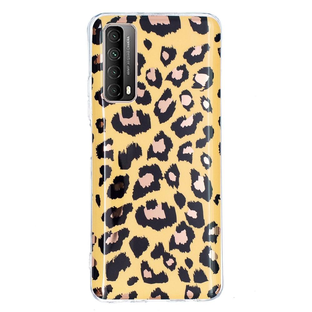Husa compatibila cu Huawei P Smart 2021 model Leopard Electroplated Marble, Silicon, Antisoc, TPU, Viceversa