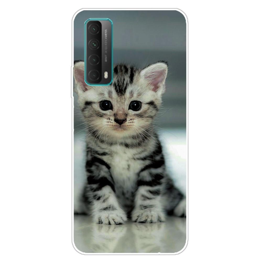 Husa silicon compatibila cu Huawei P Smart 2021 model Adorable Cat, Silicon, TPU Viceversa