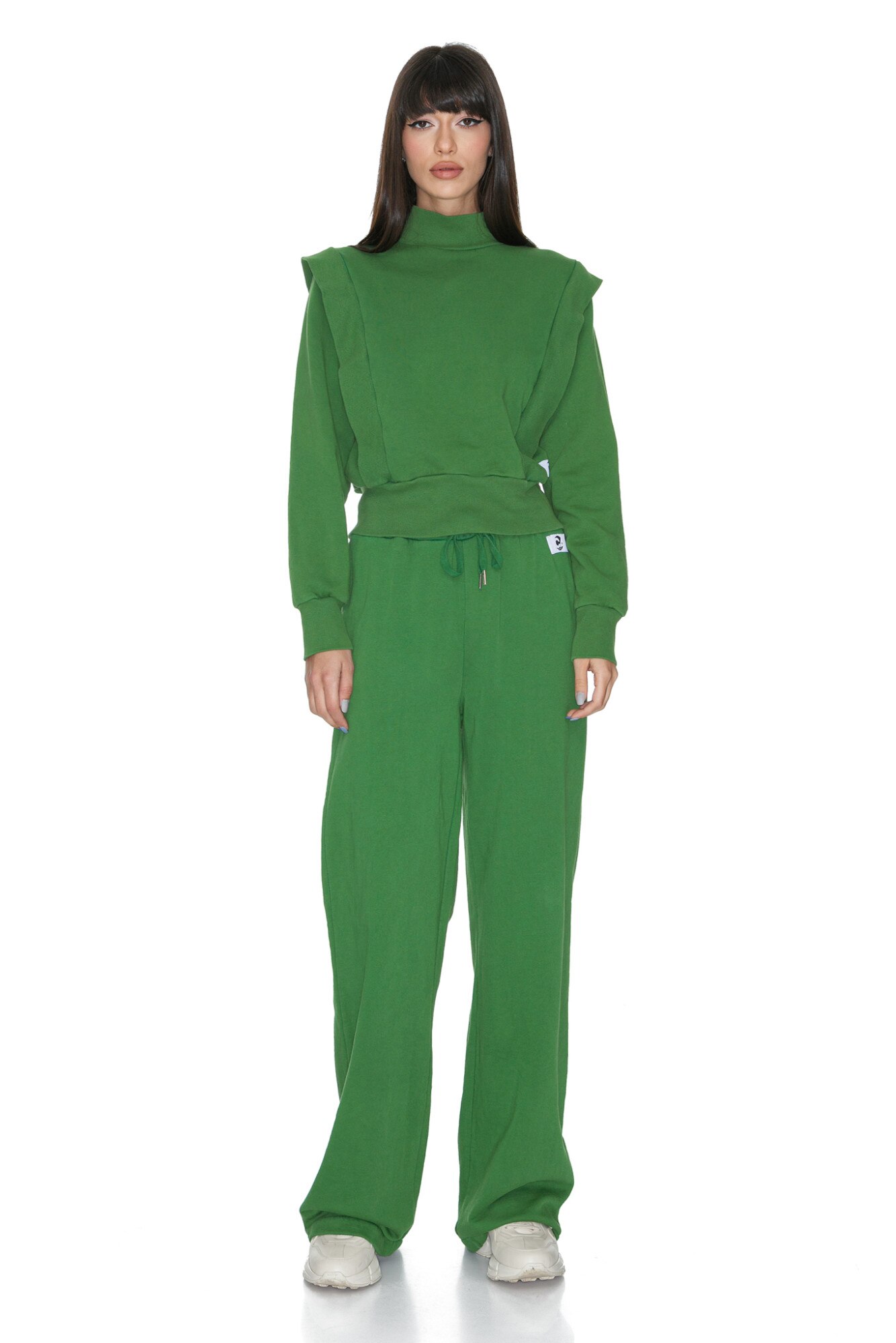 Pantaloni trening de dama, Eos, CuAnna, Verde, S-M