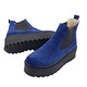 Ghete dama, SandAli, piele naturala, talpa inalta, Bleumarin