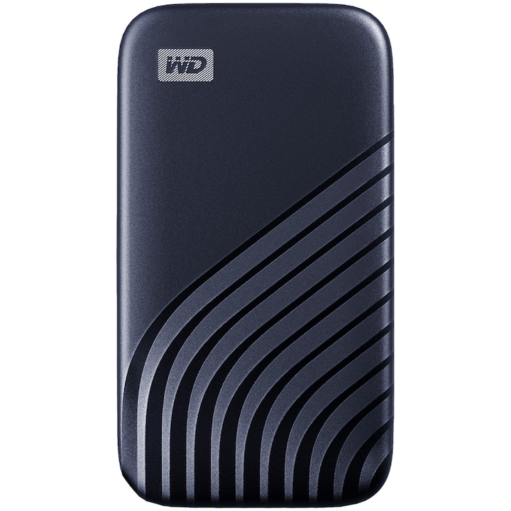 Външен SSD WD My Passport™ 500GB, USB 3.2 Gen2 Type-C/A, NVMe, Midnight Blue