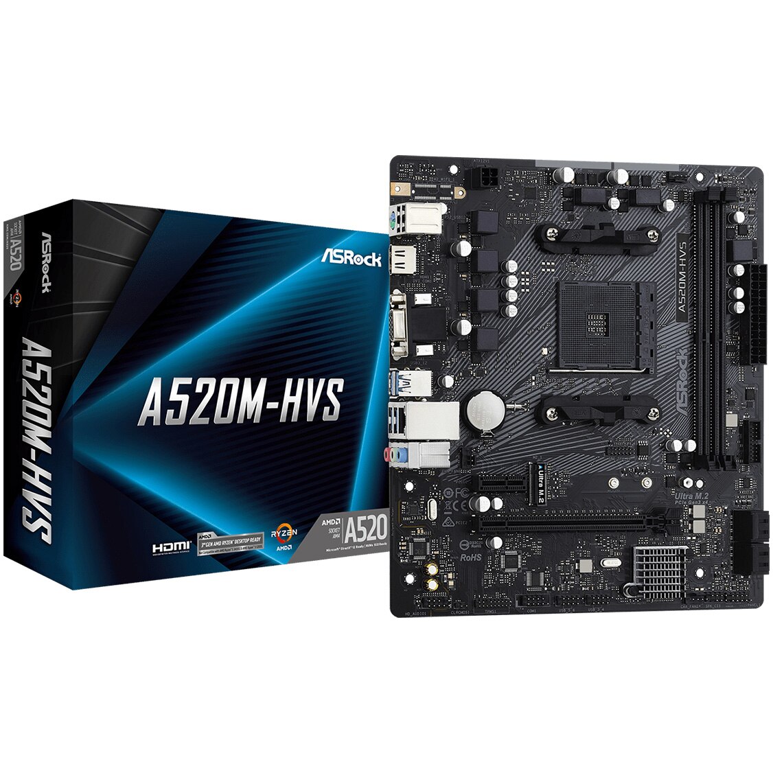 Placa de baza ASRock A520M-HVS, Socket AM4