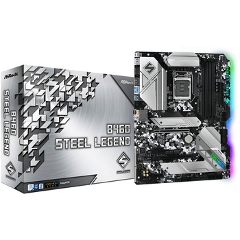 Placa de baza ASRock B460 STEEL LEGEND, Socket 1200 Placa de baza ASRock B460 STEEL LEGEND, Socket 1200