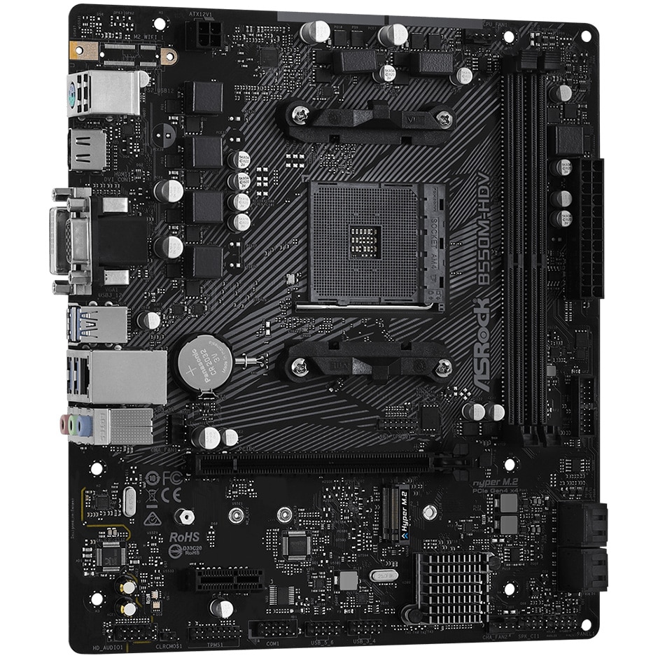 Placa de baza ASRock B550M-HDV, Socket AM4 - eMAG.ro