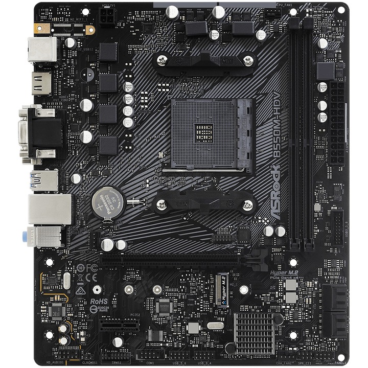 ASRock B550M-HDV alaplap, Socket AM4