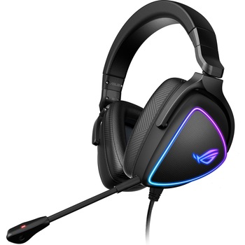 Casti gaming ASUS ROG Delta S, RGB, Hi-Res ESS Quad-DAC 9281, microfon AI pentru anularea zgomotului, difuzoare ASUS Essence 50mm, multiplatforma, USB-C/USB 2.0, pliabile, Negru Casti gaming ASUS ROG Delta S, RGB, Hi-Res ESS Quad-DAC 9281, microfon AI pentru anularea zgomotului, difuzoare ASUS Essence 50mm, multiplatforma, USB-C/USB 2.0, pliabile, Negru