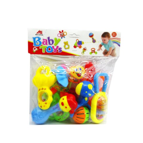 Set zornaitoare bebe mix ,10 modele, multicolore