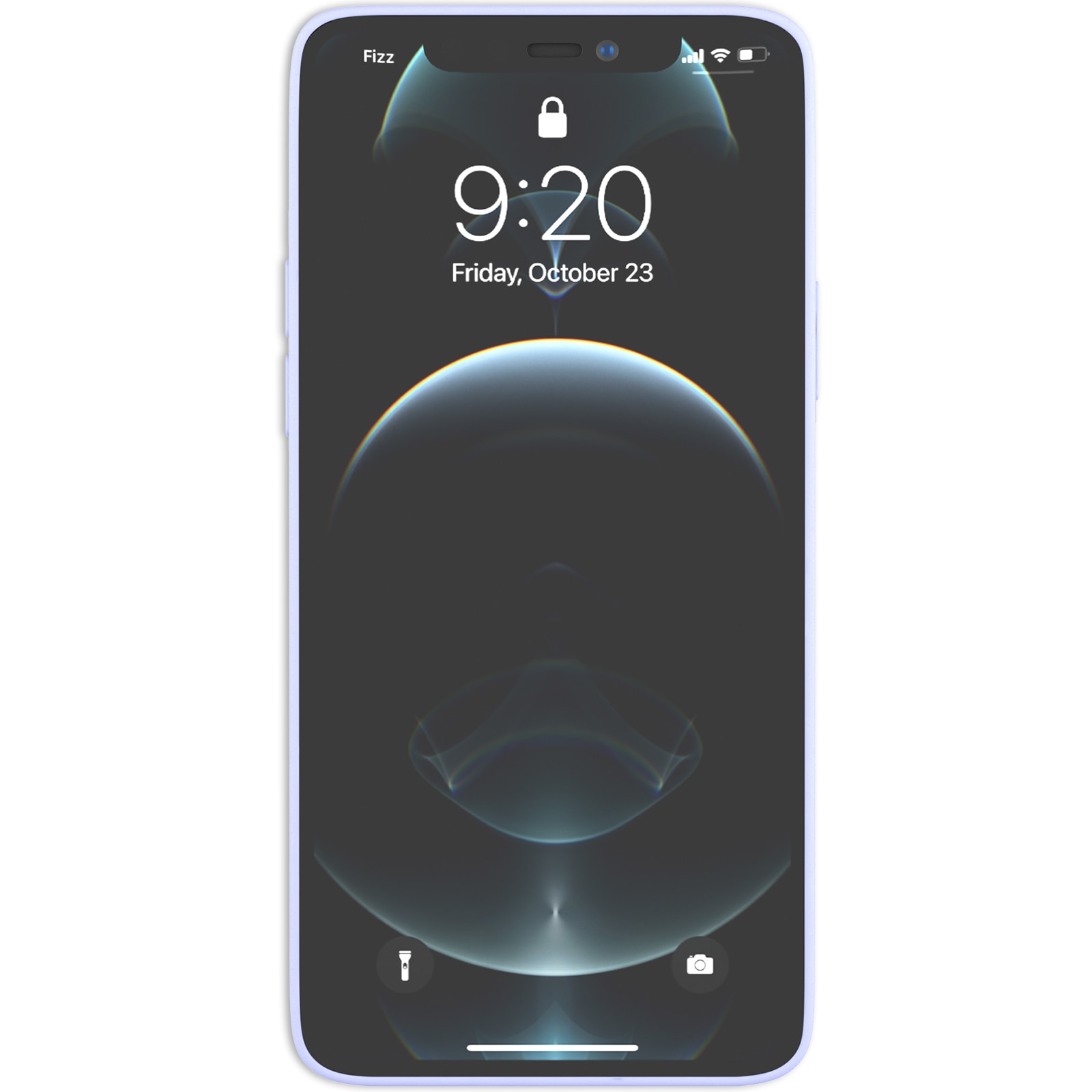 Husa pentru iPhone 12 si iPhone 12 Pro Ambilife de silicon ranforsat Blue Haze, Bleu