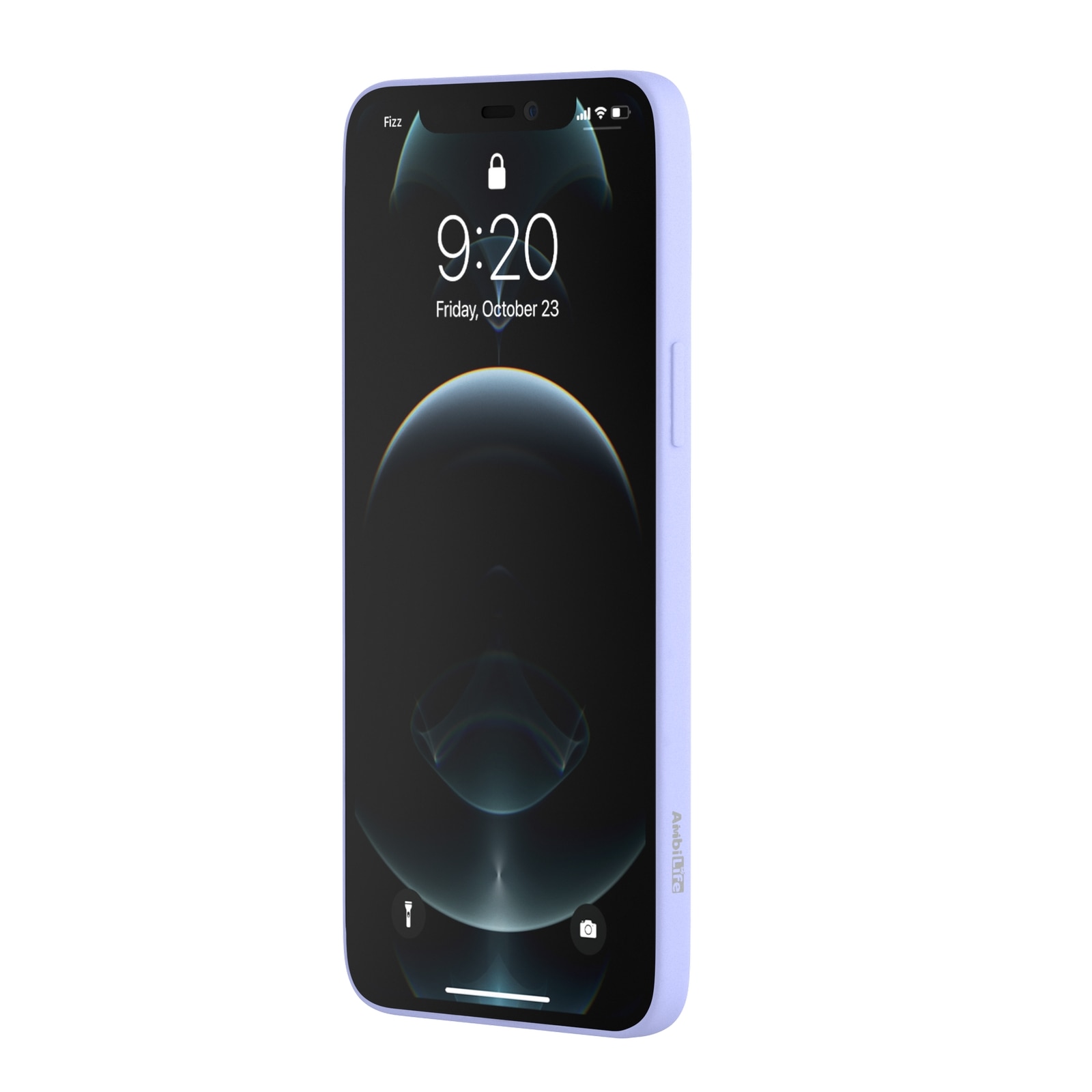 Husa pentru iPhone 12 si iPhone 12 Pro Ambilife de silicon ranforsat Blue Haze, Bleu