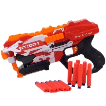 Arma de jucarie Blaster Storm 12 gloante de spuma, multicolor Arma de jucarie Blaster Storm 12 gloante de spuma, multicolor