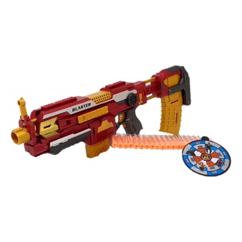 Blaster Super Eroii Avengers4 pentru copii, 20 gloante incluse, rosu Blaster Super Eroii Avengers4 pentru copii, 20 gloante incluse, rosu