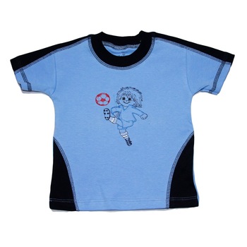 Tricou baieti Pifou, fotbalist, 1 an, albastru Tricou baieti Pifou, fotbalist, 1 an, albastru