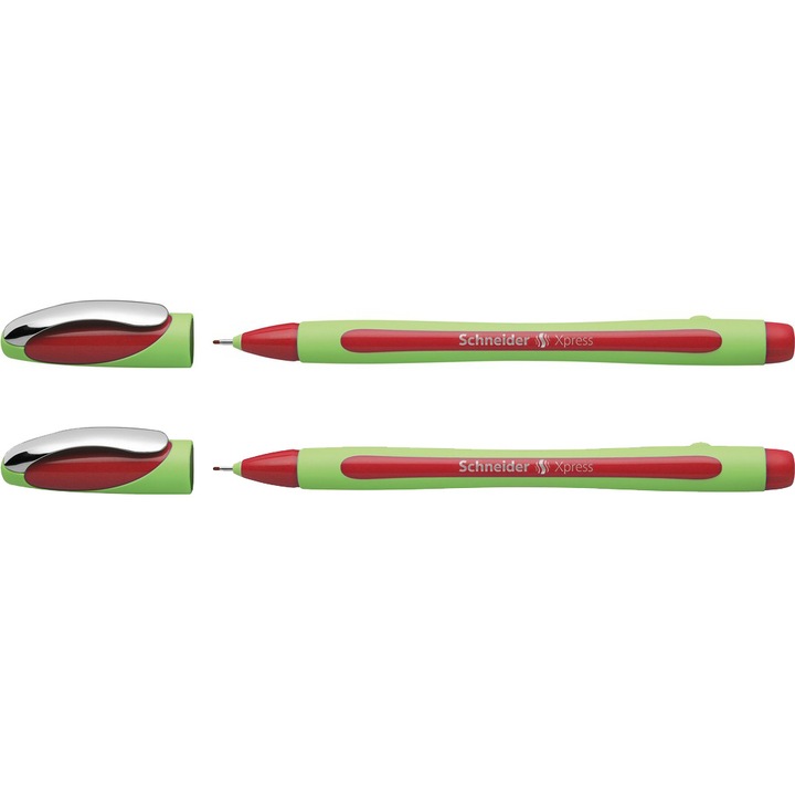 Set 2 Linere Schneider Xpress, 0.8mm, Rosu