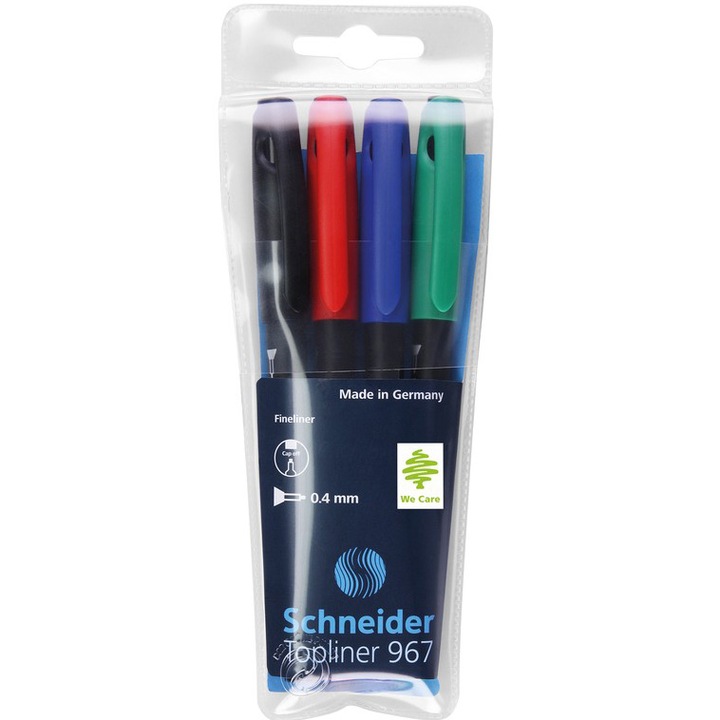 Set Topliner Schneider 967, 0.4mm, 4buc/set