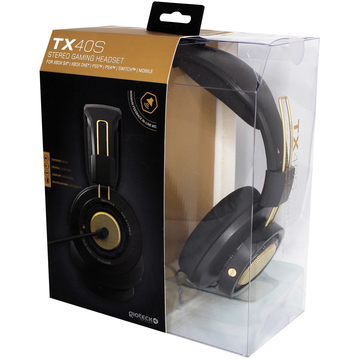 Casti Gaming Gioteck TX 40S WIRED STEREO BLACK BRONZE eMAG.ro